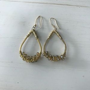 Gold Oval Hoops